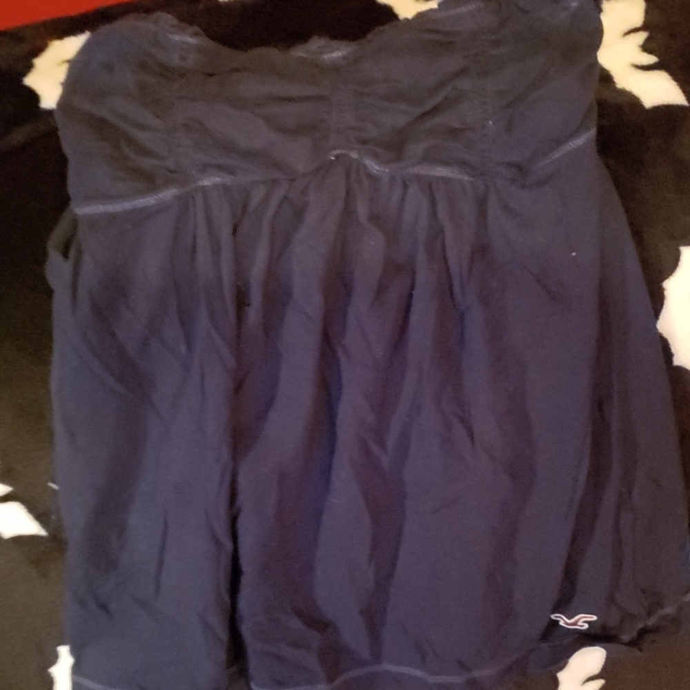 Hollister strapless tank top blue size small